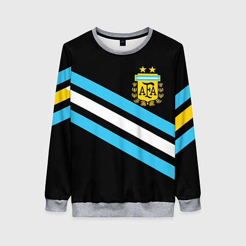Женский свитшот Сборная Аргентины / 3D-Меланж – фото 1