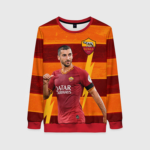 Женский свитшот Henrikh Mkhitaryan Roma / 3D-Красный – фото 1