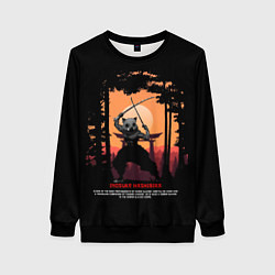 Свитшот женский Иноске Хашибира Kimetsu no Yaiba, цвет: 3D-черный