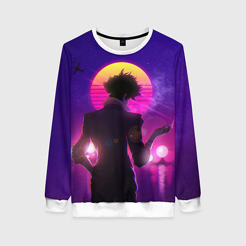 Женский свитшот Cowboy Bebop Spike Spiegel / 3D-Белый – фото 1