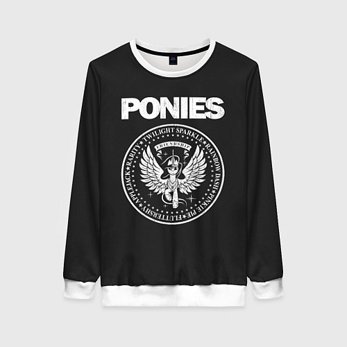 Женский свитшот Pony x Ramones / 3D-Белый – фото 1