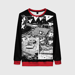 Свитшот женский Initial d, цвет: 3D-красный