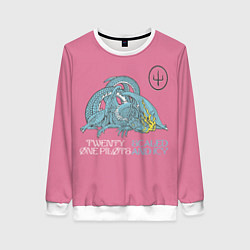 Женский свитшот 21 pilots scaled and icy dragon