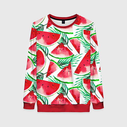 Женский свитшот Арбузное настроение / 3D-Красный – фото 1