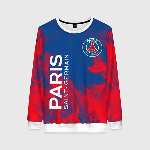 Женский свитшот ФК ПСЖ PARIS SAINT GERMAIN / 3D-Белый – фото 1