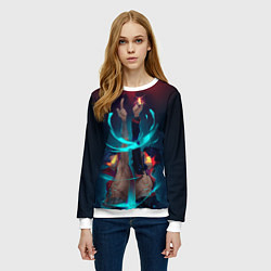 Свитшот женский Kamina & Simon, цвет: 3D-белый — фото 2