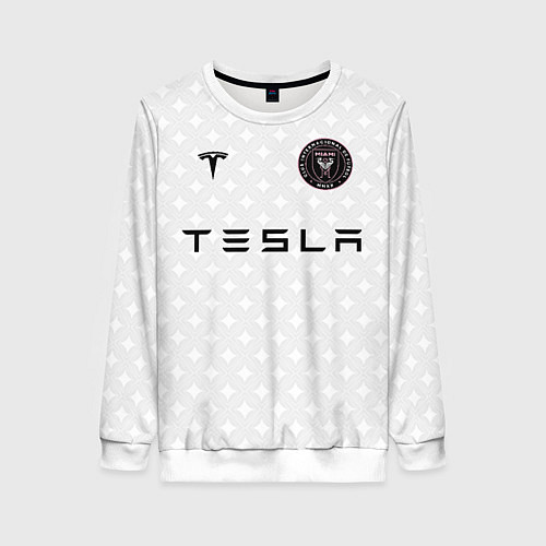 Женский свитшот INTER MIAMI FC TESLA KIT / 3D-Белый – фото 1