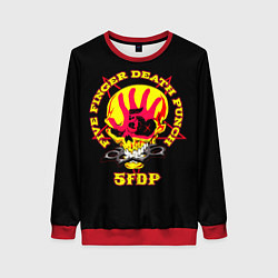 Свитшот женский Five Finger Death Punch FFDP, цвет: 3D-красный