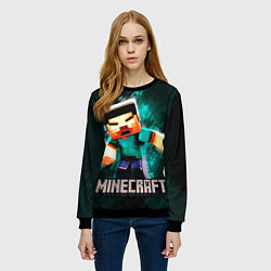Свитшот женский MINECRAFT, цвет: 3D-черный — фото 2