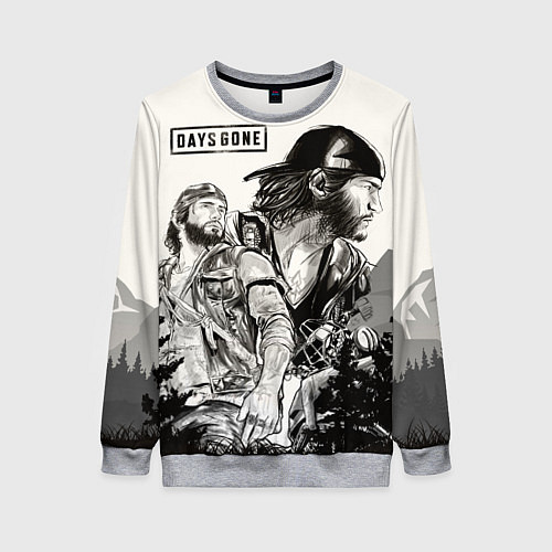 Женский свитшот Days Gone / 3D-Меланж – фото 1