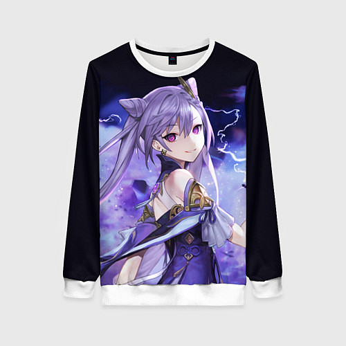 Женский свитшот КЭ ЦИН - Genshin Impact / 3D-Белый – фото 1