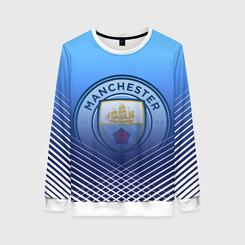 Женский свитшот МАНЧЕСТЕР СИТИ МАНЧЕСТЕР / 3D-Белый – фото 1