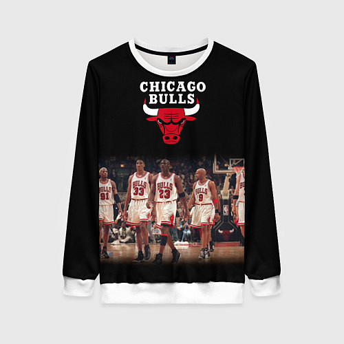 Женский свитшот CHICAGO BULLS 3 / 3D-Белый – фото 1