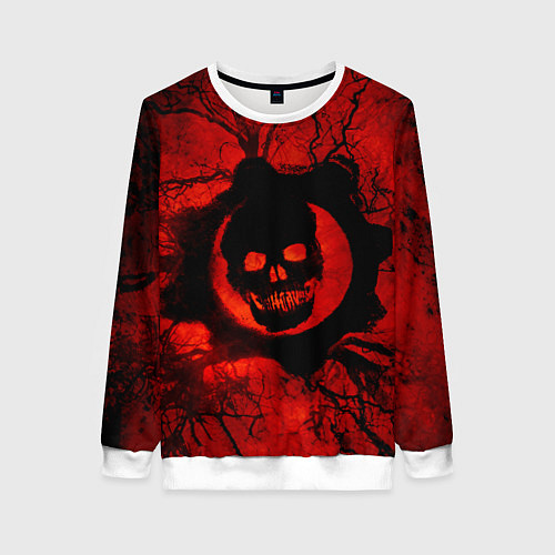 Женский свитшот Gears of hart / 3D-Белый – фото 1