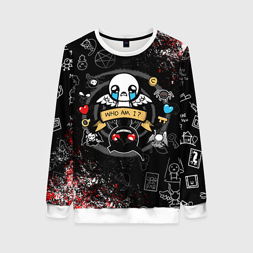 Женский свитшот The Binding of Isaac ИСААК / 3D-Белый – фото 1