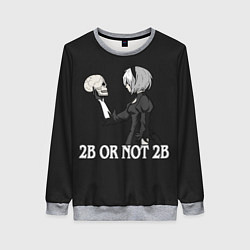 Свитшот женский 2B OR NOT 2B, цвет: 3D-меланж