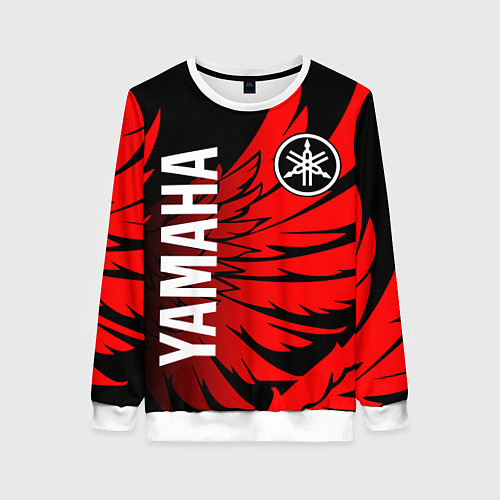Женский свитшот YAMAHA ЯМАХА МОТОСПОРТ / 3D-Белый – фото 1