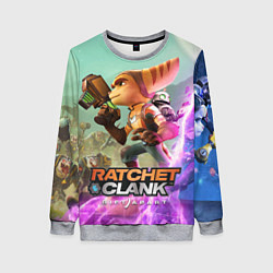 Свитшот женский Ratchet & Clank: Rift Apart, цвет: 3D-меланж