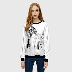 Свитшот женский Большой Лебовски Big Lebowski, цвет: 3D-черный — фото 2