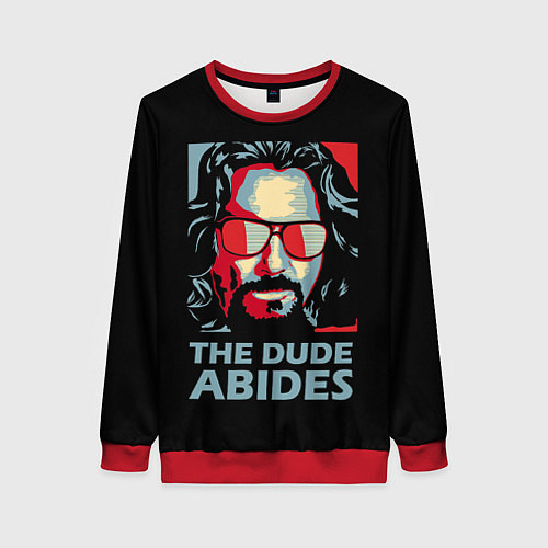 Женский свитшот The Dude Abides Лебовски / 3D-Красный – фото 1
