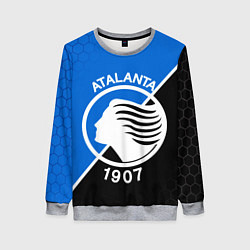 Свитшот женский FC ATALANTA ФК АТАЛАНТА, цвет: 3D-меланж