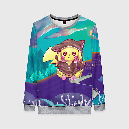 Женский свитшот Покемон в костюме / 3D-Меланж – фото 1