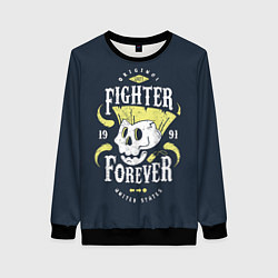 Свитшот женский Fighter forever, цвет: 3D-черный