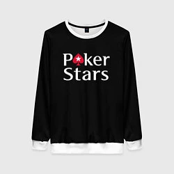 Свитшот женский Poker Stars, цвет: 3D-белый