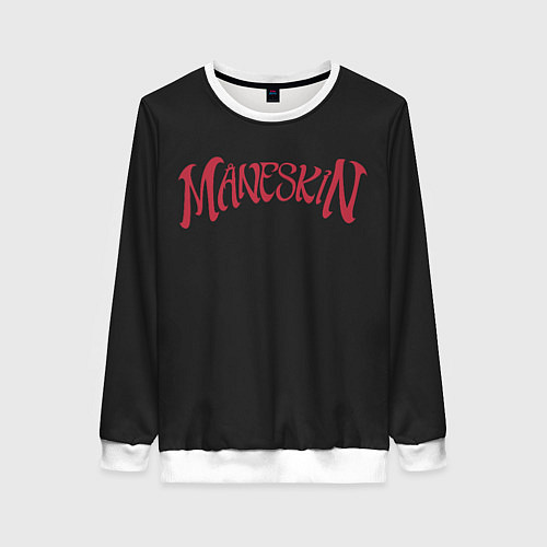 Женский свитшот Maneskin Inscription / 3D-Белый – фото 1