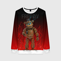 Свитшот женский FNAF FREDDY, цвет: 3D-белый