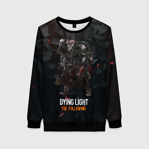 Женский свитшот Dying light зомби / 3D-Черный – фото 1