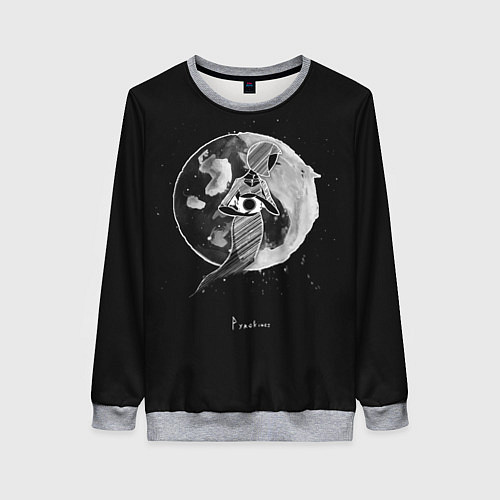 Женский свитшот Eclipse / 3D-Меланж – фото 1
