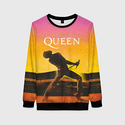 Свитшот женский Queen Freddie Mercury Z, цвет: 3D-черный