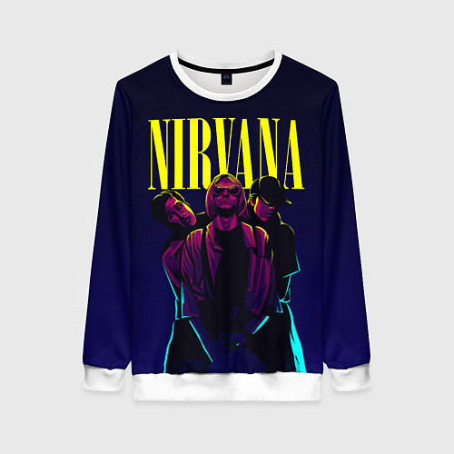 Женский свитшот Nirvana Neon / 3D-Белый – фото 1