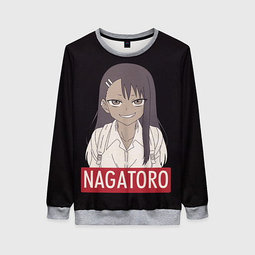 Женский свитшот Miss Nagatoro / 3D-Меланж – фото 1