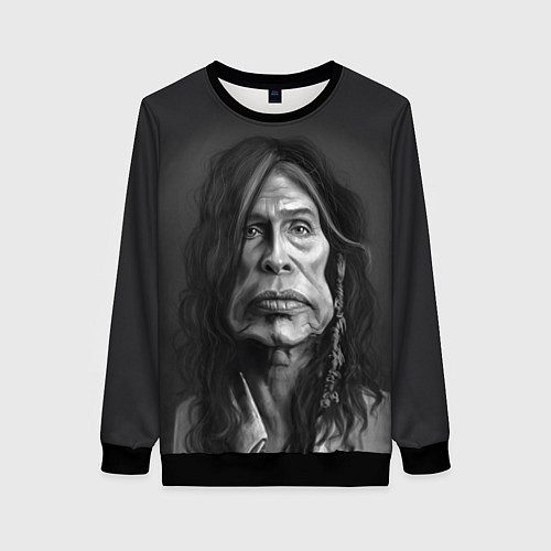 Женский свитшот Steven Tyler AEROSMITH Z / 3D-Черный – фото 1