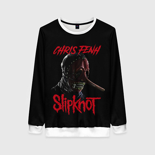 Женский свитшот CHRIS FENH SLIPKNOT СЛИПКНОТ Z / 3D-Белый – фото 1