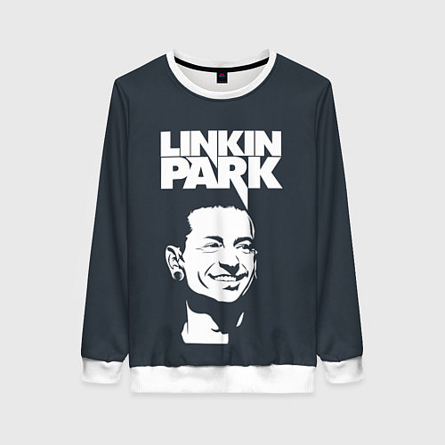 Женский свитшот ЧЕСТЕР ЛИНКИН ПАРК ЛОГО СПИНА Z / 3D-Белый – фото 1