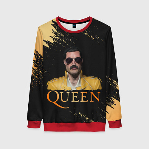 Женский свитшот Фредди Меркьюри Freddie Mercury Z / 3D-Красный – фото 1