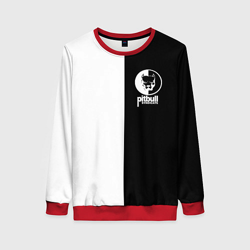 Женский свитшот PITBULL SYNDICATE ПИТБУЛЬ / 3D-Красный – фото 1