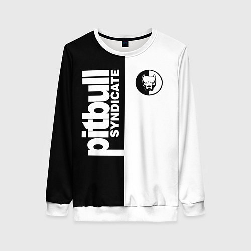 Женский свитшот PITBULL SYNDICATE ПИТБУЛЬ / 3D-Белый – фото 1