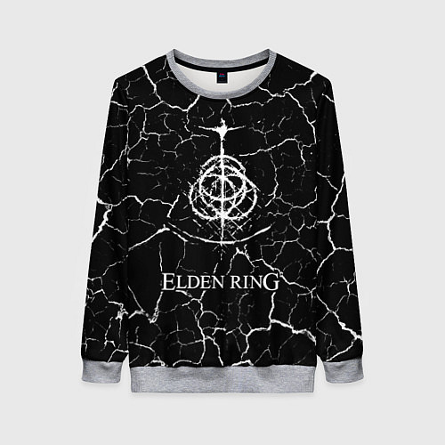 Женский свитшот Elden Ring - Cracks / 3D-Меланж – фото 1
