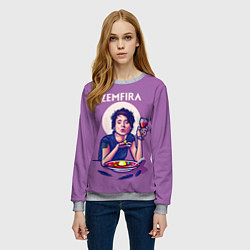 Свитшот женский ZEMFIRA арт ужин, цвет: 3D-меланж — фото 2