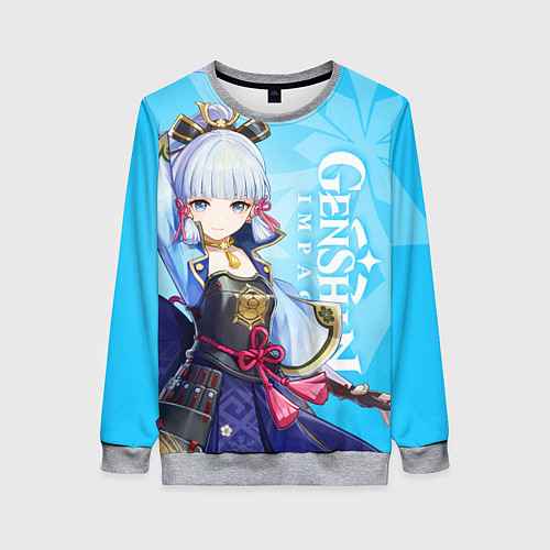 Женский свитшот Genshin Impact, Аяка / 3D-Меланж – фото 1