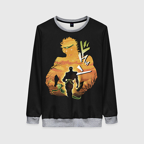 Женский свитшот Дио Брандо / 3D-Меланж – фото 1