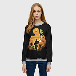 Свитшот женский Дио Брандо, цвет: 3D-меланж — фото 2