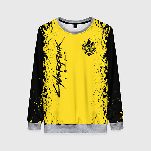 Женский свитшот CYBERPUNK 2077 КИБЕРПАНК 2077 / 3D-Меланж – фото 1