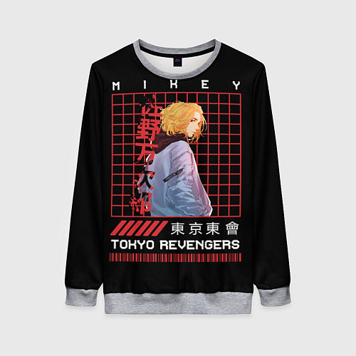 Женский свитшот Майки Тосва токийские мстители / 3D-Меланж – фото 1