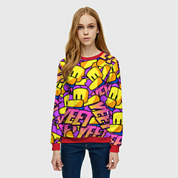 Свитшот женский ROBLOX РОБЛОКС YEET, цвет: 3D-красный — фото 2