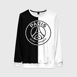 Свитшот женский ФК ПСЖ PSG BLACK & WHITE, цвет: 3D-белый